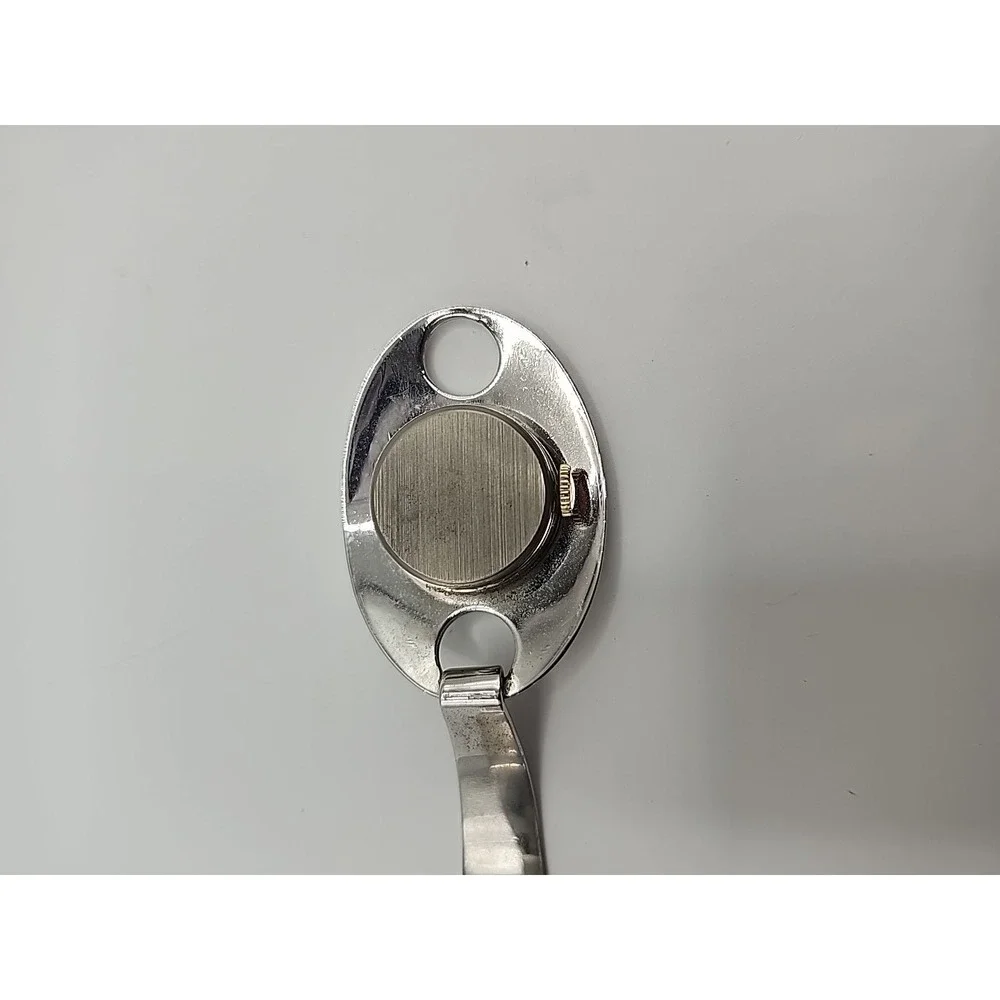 MARCEL BOUCHER UFO Retro MCM Manual WIND-UP Ladies Watch Chrome Black Dial 17J